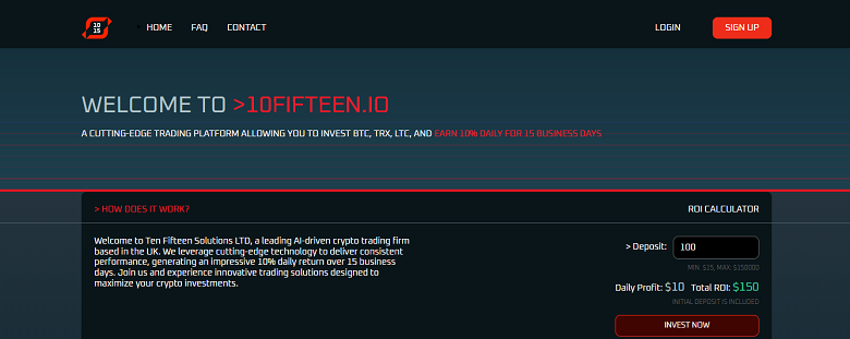 10fifteen - A cutting-edge trading platform