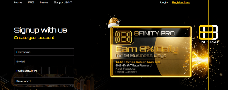 8Finity is an AI-driven, high-frequency crypto trading