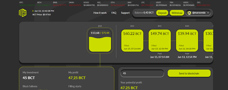 Betterchain - complete block, make profit Betterchain - complete block, make profit