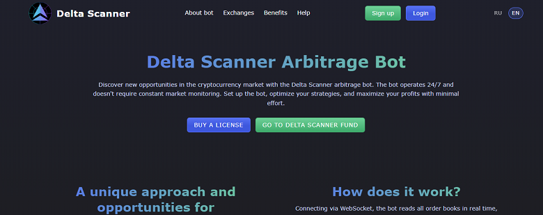 Delta-scanner - cryptocurrency arbitrage trading Delta-scanner - cryptocurrency arbitrage trading