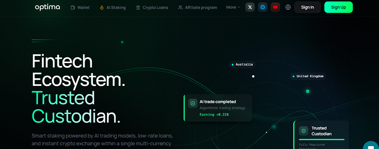 Optima - Fintech Ecosystem. Trusted Custodian. Optima - Fintech Ecosystem. Trusted Custodian.